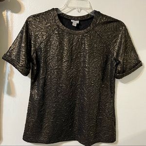 Worthington metallic bronze top size L
